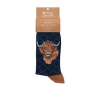 Wrendale Designs Herren Socken Highland Rind | WD-SOCKM016