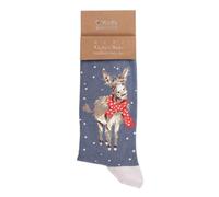 Wrendale Designs Herren Socken Weihnachts-Esel | WD-XSOCKM003
