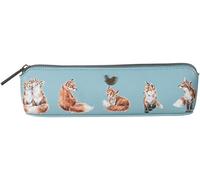 Wrendale Designs Kosmetiktasche Fuchs, blau, Small Brush Bag/Pencil Case - Fox, Antik-Optik