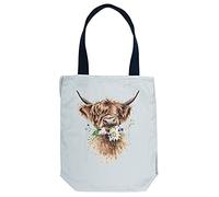Wrendale Designs Leinen-Tragetasche - Daisy Coo Cow