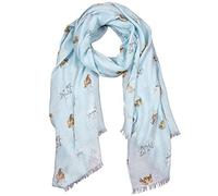 Wrendale Designs Schal mit Pferden 70 x 190 cm himmelblau