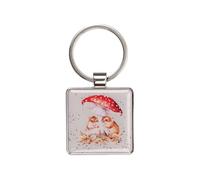 Wrendale Designs Schlüsselanhänger "Mushroom in my Heart" Maus, grau, 40mm x 80mm