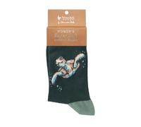 Wrendale Designs Damensocken Schwimmschule – Bambussocken Schildkröte