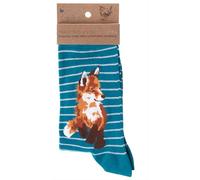 Wrendale Designs Socken "Born To Be Wild", blau, M, Unisex, Größe 37-41
