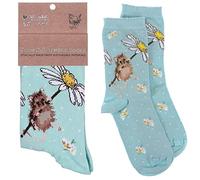 Wrendale Designs Socken, Maus mit Gänseblümchen, Himmelblau