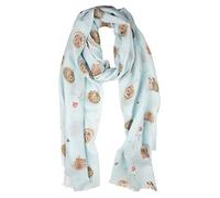Wrendale Designs von Hannah Dale, Schal, 70 x 190 cm, Blau - Igel, 70cm x 190cm