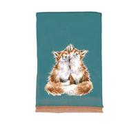 Wrendale Designs - Winterschal, Blaugrün - Füchse, Einheitsgröße