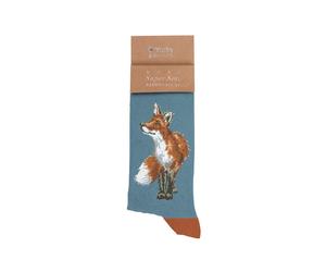Wrendale - Mens Bambussocken Fox Bright Eyed and BushyTailed