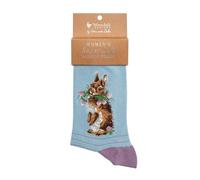 Wrendale Designs – Socken – Head Clover Heels Rabbit – mehrfarbig – Gr. 4–7