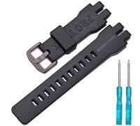WRISTARMOR Harz-Armband, kompatibel mit Caiso Pro Trek PRG 300 PRW 6000 3100 Serie, Herren-Ersatzarmband, Gummi, wasserdicht, Sportarmband