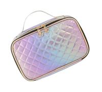 WRITWAA 1 Stück Kosmetiktasche für Damen Faltbare wasserdichte Makeup Organizer aus PU Multifunktionale Waschbeutel Reisen Outdoor und Aufbewahrung