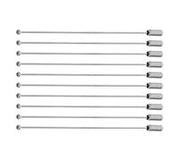 WRITWAA 10 Stück Edelstahlnadeln mit Stopper Langlebige Broschennadeln für Damen Handgefertigte Sicherheitsnadeln für Hochzeiten und Bastelarbeiten
