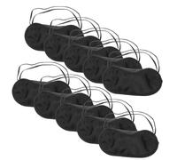 WRITWAA 10 Stück Schlafaugenmasken Aus Polyester Lichtblockierend Elastisches Band Leicht Und Atmungsaktiv Für Reisen Und Entspannung