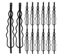 WRITWAA 100stücke Haarspange aus Schwarzem Metall für Ponyfrisuren Kleine Haarspangen für Damen als Kopfschmuck Französische Haarspange Haarnadel