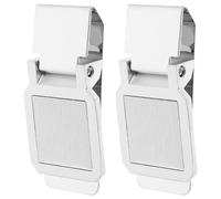 WRITWAA 2 Stück Edelstahl Geldklammern Moderner Stil Praktischer Geldclip für Ordentliche Geldbörse und Einfache Tragbarkeit im Büro und Alltag