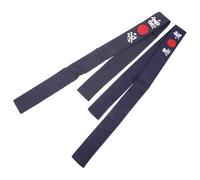 WRITWAA 2 Stück Japanische Karate Stirnbänder aus Baumwolle Atmungsaktiv Wiederverwendbar Breites Sport und Kochband für Herren und Damen