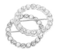 WRITWAA 2 Stück Modische Schalring aus Langlebiger Legierung Vielseitiger Halter für Seidenschals und T shirts Eleganter Schmuckclip für Damen für Alltag Party und Reisen