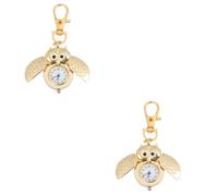 WRITWAA 2 StüCk Retro Eule Taschenuhr, Vintage Quartz Pocket Watch FüR Herren Und Damen, Perfekte FüR MäNner