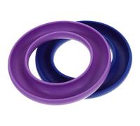 WRITWAA 2 Stück Silikon Spulenhalter Aufbewahrungsbox für Nähmaschinen Spulen Mittlere Größe Lila und Blau Staubdicht Leicht und Langlebig Nähmaschinenzubehör