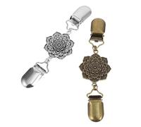 WRITWAA 2 Stück Vintage Cardigan Clips aus Leichter Legierung Zarte Schalschnalle für Hemden Kleider und Pullover Modische Ankleideschnalle für Damen und Mädchen