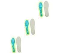 WRITWAA 3 Paare Atmungsaktiven Stoßdämpfereinlösungen Anti-slip Sport Liner Turnschuhe Schuhpolster, Sohlenschutz Für Sol Hey Einfügen Einsätze Pads Kissen Green Netz