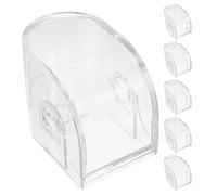 WRITWAA 6 Stück Durchsichtige Uhrenboxen aus Kratzfestem Acryl mit Aufhängeöse Kompakte Sichere Einzel Uhrenaufbewahrung für Kleiderschrank und Reise