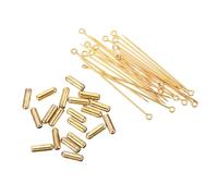 WRITWAA Kupferbroschen Handgefertigte Langnadeln mit Sicherheitsverschluss 70mm 20 Stück für Selbstgemacht Mode und Schmuck für Party und Familienanlässe