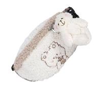 WRITWAA Plüschige Modische Gürteltasche mit Bärenmuster Mädchen Bauchtasche aus Weichem Plush und Metall mit Praktischem Stauraum für Handy und Schlüssel für Tagesausflüge
