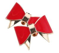 WRITWAA Rote Abnehmbare High Heels Schleifen Schuhclips aus Kunststoff Dekorative Schuhzubehör für Damen - 2 Stück pro Packung Geeignet für Hochzeitsschuhe und Flache Schuhe