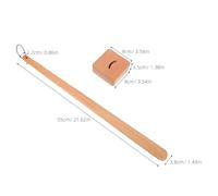 WRITWAA Schuhanzieher aus Holz: Langer Griff, 56 cm (22 Zoll) mit Sockel - ideal für Schwangere, Senioren und Frauen - Stiefelknecht-Helfer, Anziehhilfe für ältere Menschen, Geburtstag, Neujahr