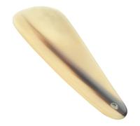 WRITWAA Schuhlöffel aus Natürlichem Ochsenhorn Langlebiger Schuhanzieher mit Glatter Oberfläche ca 9,5cm Ergonomisch Geformt Schuhhilfe für Senioren und Zuhause Zufällige Zufällige Farbe