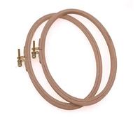 WRMHOM 21,6 x 13,2 cm ovaler Stickrahmen aus Holz, 21 x 13 cm, ovaler Rahmen für Handnähte, Kreuzstich, Rahmenrahmen, Stickrahmen, Bastelbedarf, 2 Stück