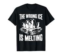 Wrong Ice is Melting Human Rights Protest Men Women Pinguin T-Shirt