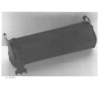 WS-Design Schlamperrolle Leder schwarz 6cm