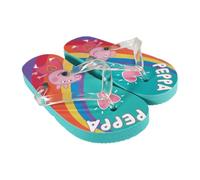 WS-Trend EplusM Peppa Wutz Kinder Flip Flops - Bunte Zehensandalen mit Regenbogenmotiv - Größen 23 bis 32 - Sommer-Sandalen für Mädchen, Farbe: Bunt, Größe der Schuhe: 31/32