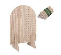 Wsdsgz Schmuckständer Aus Holz Mit Doppelseitiger Stecktafel Und Mehreren Haken Zur Präsentation Von Armbändern Ohrringen Schlüsselanhängern Stecktafel Organizern Aus Holz