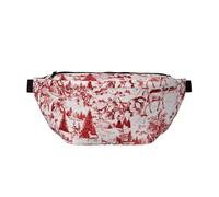 WSHFFILO Animal Wilderness Bear Deer Printed Crossbody Waist Pack Casual Chest Bag