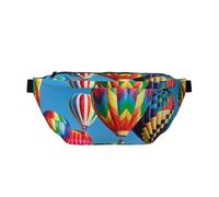 WSHFFILO Bedruckte Umhängetasche mit Heißluftballon-Motiv, lässige Brusttasche
