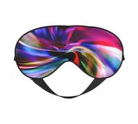 WSHFFILO Bunte Batik-bedruckte doppelseitige weiche Verdunkelungs-Augenmaske, Schlafhilfe, Augenmaske, Reise-Augenmaske