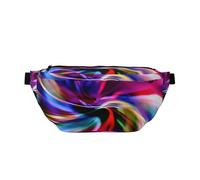 WSHFFILO Bunte Batik-Brusttasche, Umhängetasche, lässige Brusttasche