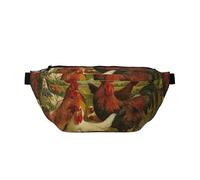 WSHFFILO Chickens and Farm Printed Crossbody Waist Pack Casual Chest Bag