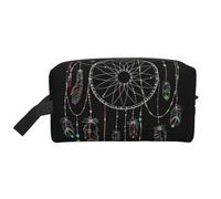 WSHFFILO Dark Dream Catcher bedruckte Aufbewahrungstasche, Make-up-Tasche, Reise-Kulturbeutel, weiß, Einheitsgröße