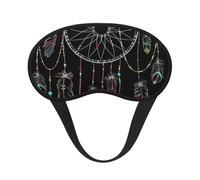 WSHFFILO Dark Dream Catcher Bedruckte Verdunkelungs-Schlafmaske, Reise-Augenmaske