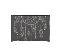 WSHFFILO Dark Dream Catcher Bedrucktes Papier, wiederverwendbare Kosmetiktasche, Make-up-Tasche, Reise-Kulturbeutel
