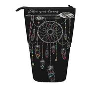 WSHFFILO Dark Dream Catcher bedrucktes Teleskop-Stiftetui, erweiterbar