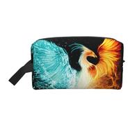 WSHFFILO Fire and Water Phoenix bedruckte Aufbewahrungstasche, Make-up-Tasche, Reise-Kulturbeutel, weiß, Einheitsgröße