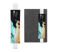 WSHFFILO Fire and Water Phoenix bedrucktes Leder-Stifthalter, Lesezeichen, Federmäppchen, weiß, Einheitsgröße, Münztasche