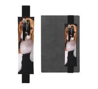 WSHFFILO ovely Federmäppchen aus Leder mit Beagle-Motiv, bedruckt, Schwarz , Einheitsgröße, Münztasche