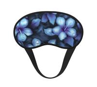 WSHFFILO Schlafmaske mit tropischem Blumendruck, verdunkelnd, Reiseaugenmaske