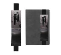 WSHFFILO Spa Federmäppchen aus Leder mit Stein- und Rosen-Motiv, bedruckt, Schwarz , Einheitsgröße, Münztasche